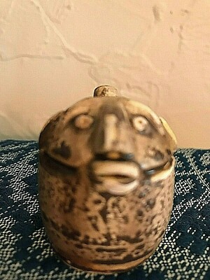 MINI STONEWARE FACE HARVEST JUG  ''ALABAMA REDUX'' No. M1156B Jugheads by Johanson