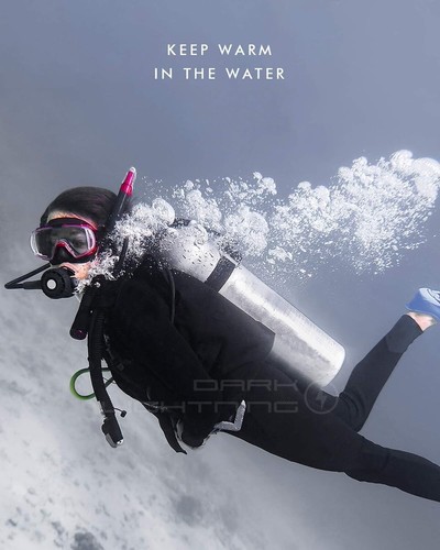 Dark Lightning Unisex 3/2mm Neoprenanzug Kaltwasser Tauchen Surfen Schnorcheln Blk XL - Bild 3 von 18