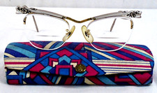Vintage Bausch  Lomb Floral Aluminum Eyeglasses Bridge 12K GF 1960s