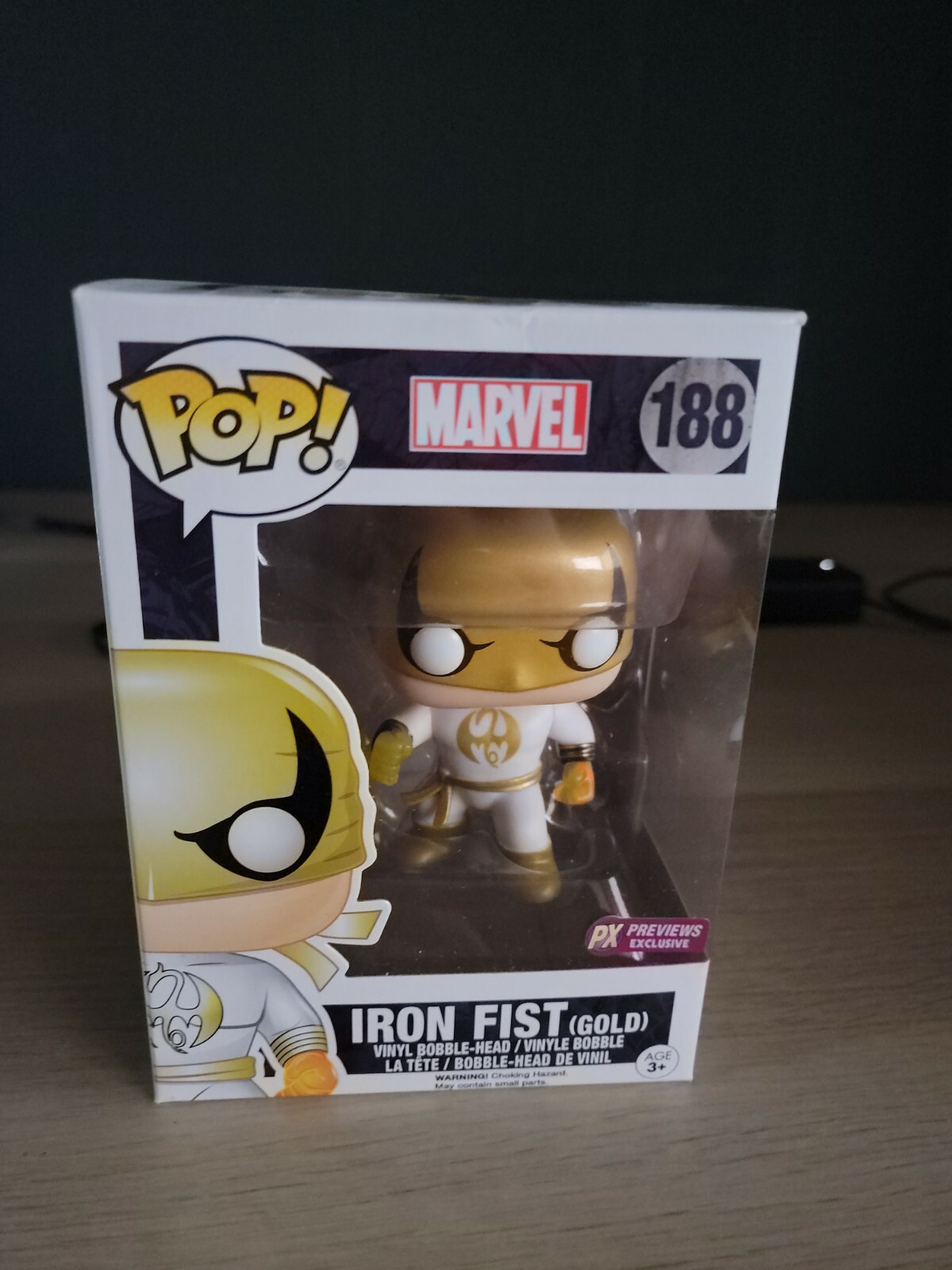 Funko Pop Iron Fist 188 Gold White 