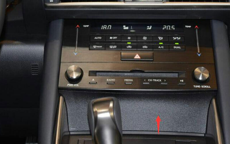 Middle Console Cigarette Lighter For Lexus IS300 350 2014-2019 Real Carbon  Fiber
