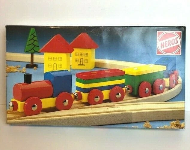 Heros wooden cheap train set