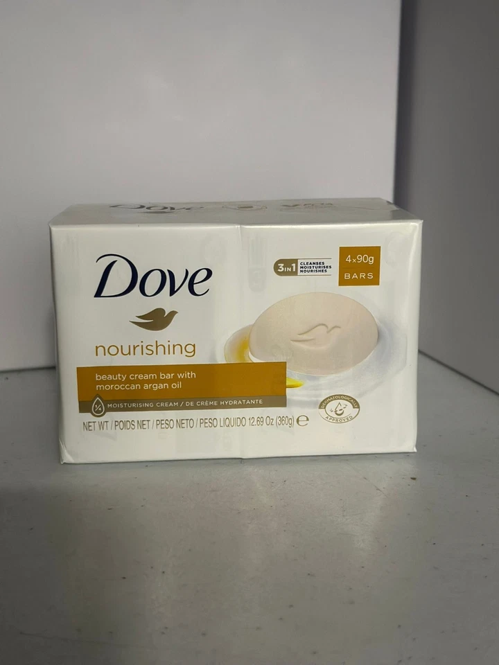 Dove Nourishing Beauty Cream Bar Soap 4 X 90g
