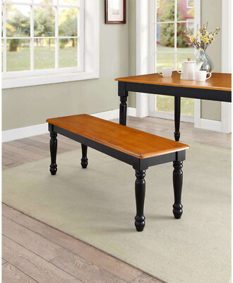 Dining Bench Seat Oat And Black For Dining Table Kitchen Room