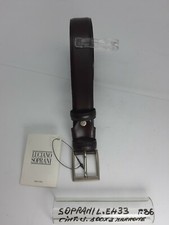 Men's Unisex Belt - Leather - Brown - E433 - Luciano Sopranos