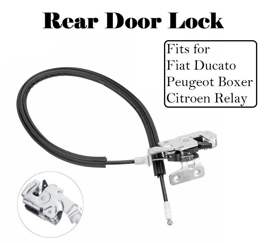 Door Catch Lock Cable Rear Lower For Fiat Ducato Peugeot Boxer Citroen Relay