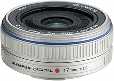 Olympus M.Zuiko 17mm f/2.8 Lens For Four Thirds - Silver (NEW)