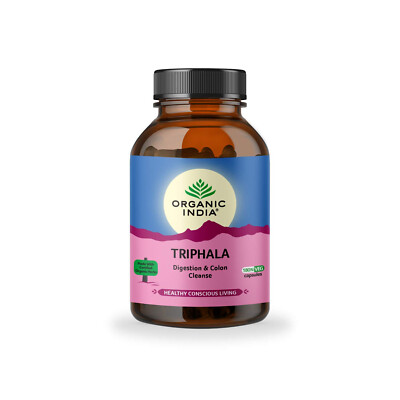 Bio Indien Triphala 180 Kapseln Flasche für bessere Verdauung & Darmreinigung