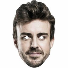 Fernando Alonso Racing Celebrity Card Face Mask - Ready To Wear - Fancy Dress