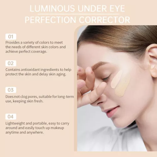Colored Clay CC Undereye Corrector Under Eye Concealer Eye Corrector and Brush - Picture 6 of 15