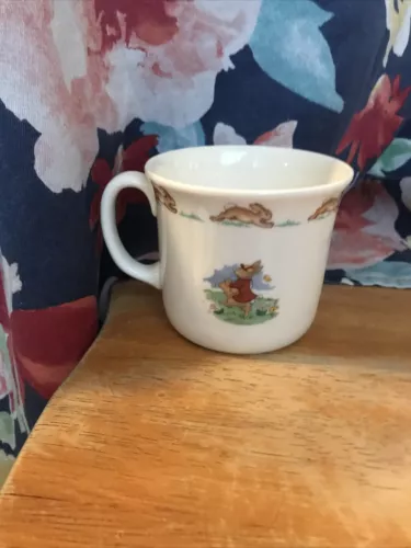 Original 1936 Royal Doulton "Bunnykins" Child's Cup/Mug "School" Bone China