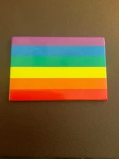 Vintage 1994 Pride Flag Ephemera Refrigerator Magnet