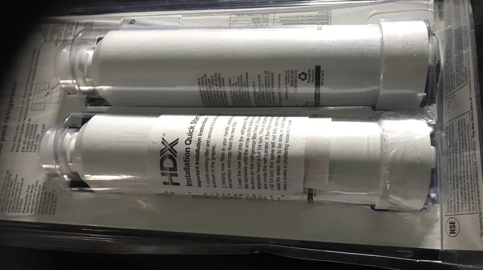 HDX FMS2 Replacement Water Filter / Purifier for Samsung Refrigerators