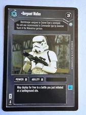 Star Wars CCG Endor Sergeant Wallen NM/LP