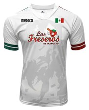 Jersey México Freseros de Irapuato 100% Poliéster Blanco/Gris_Hecho en México