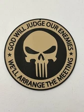 PUNISHER (BLEM!) WALL/DOOR DECOR MAN CAVE/SHE SHED/GUN STORE FREE SHIPPING!