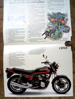 1982 HONDA CB750F SALES BROCHURE | eBay
