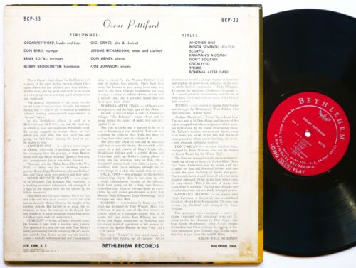 OSCAR PETTIFORD Volume 2 LP BETHLEHEM BCP 33 US 1955 MONO Donald Byrd Gigi Gryce - Picture 2 of 2