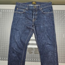 Bravestar Jeans Mens 35x36 Selvage Selvedge Slim Straight Raw Denim Biker Cone 