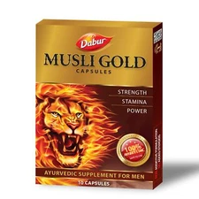 Musli Gold 100%Herbal 30caps (Dabur) for Men increase stamnia strenght immunity