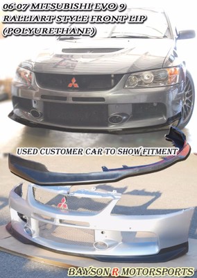 Fits 06-07 Mitsubishi EVO 9 IX Ral-Style Front Lip (Urethane)