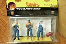 WOODLAND SCENICS THREE TRAIN MECHANICS G SCALE FIGURES