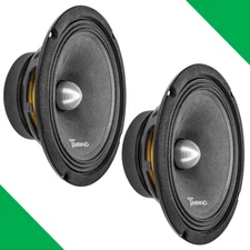 (2) 8" MIDRANGE TIMPANO 600W TPT-MR8-4 BULLET 4 OHM CAR PRO AUDIO SPEAKER PAIR