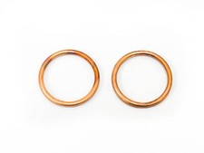 2x Exhaust Copper Gaskets For Honda XR 200 R 1984-1985