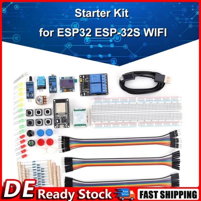 Electronics Components Basic Starter Kit für ESP32 ESP-32S WIFI 0,96 Zoll Oled D