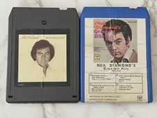 Lot of 2 Neil Diamond 8 Track Cassettes You Don't Bring Me Flowers Greatest Hits