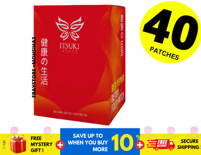 Itsuki Kenko Red Pepper & Herbal Foot Pads Patch Detoxifying ( 1 BOX )