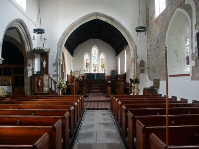 Photo 6x4 Interior of St Oswald, Crowle Crowle/SE7712 The nave looking t c2004