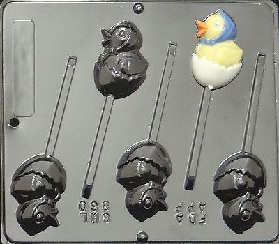 Chick in Egg Lollipop Chocolate Candy Mold Easter  860 NEW