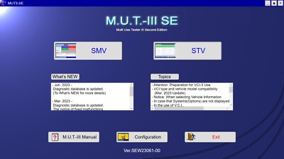 Mitsubishi MUT-III SE 25061-00 (2025-26) + Pass-thru Driver + Prog