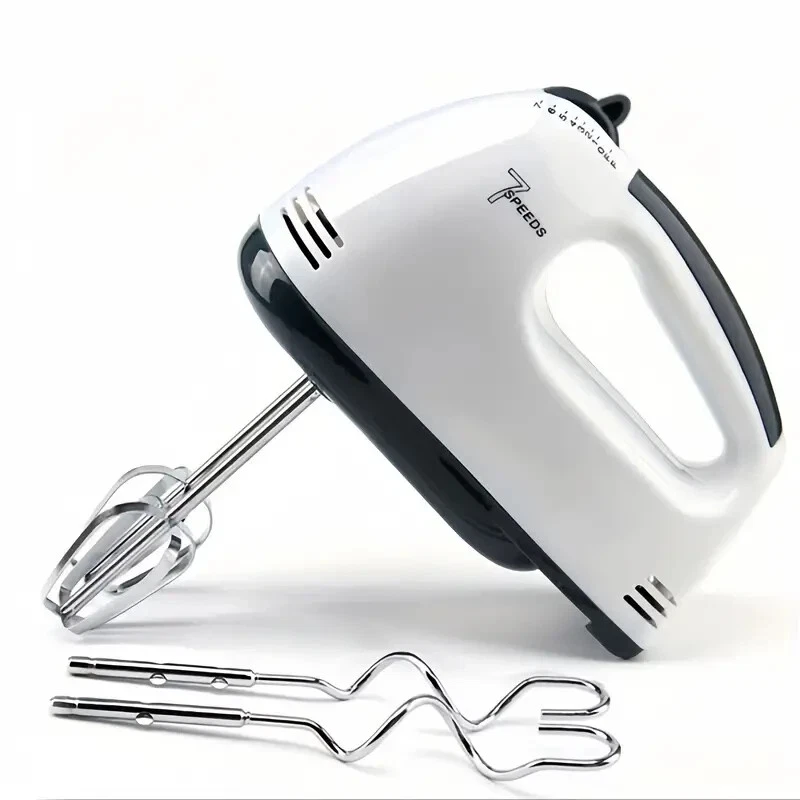 7 Speed Whisk Egg Beater Electric Powered Kitchen Handheld Mixer Cake & Baking