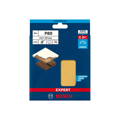 Bosch Professional Expert C470 Schleifpapier 6 Löcher für Schwingschleifer