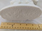 VTG Westie Scottie Dog Plaster Type Material White Figure R/D Collar BLK Details — photo 4