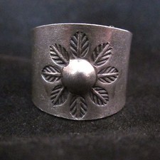 Fine Silver Rings Jewelry Ethno Anello Argento Adjustable Biker Punk 4607