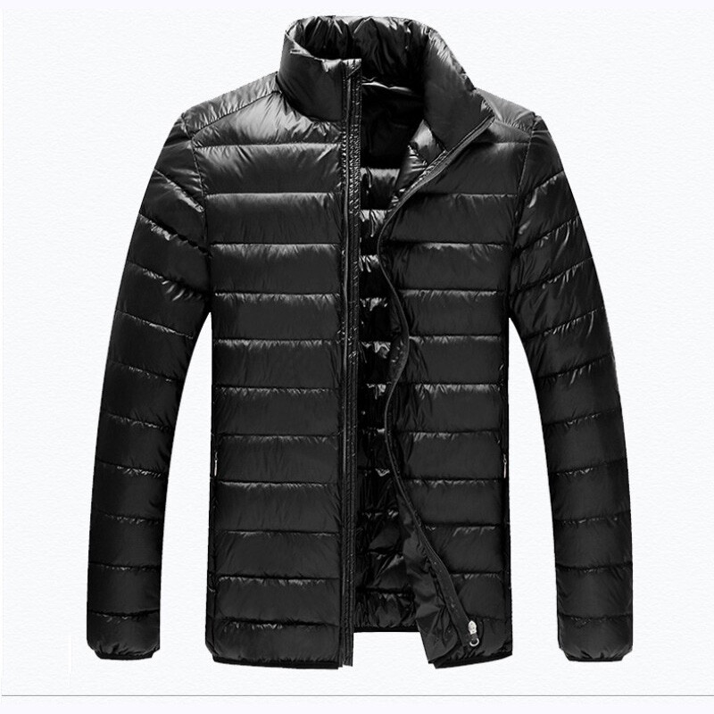 Mens Stand Collar Puffer Coat Duck Down Outwear Lightweight