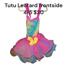 Rainbow tutu leotard