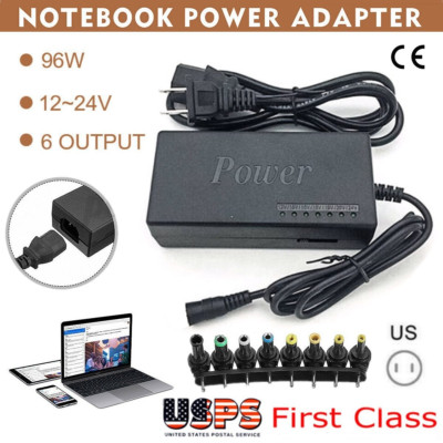 12-24V Adjustable Universal Power Supply 96W Notebook Charger Adapter For Laptop