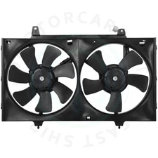 Radiator Condenser Cooling Fan Assembly For 1993-1997 Nissan Altima 2.4L L4