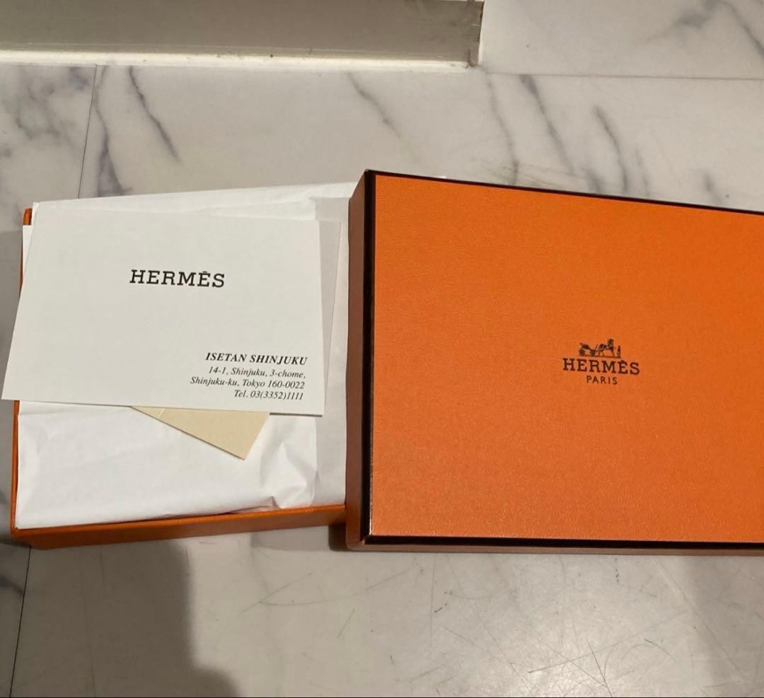 Hermès Kelly Pocket Compact Wallet Blue Used image 3