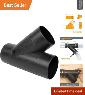 #ad Connect Two Machines with 4 Inch Y Fitting Dust Hose Connector Powertec 70106 $23.99