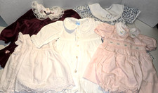 5 Baby Girls Vintage Dresses Top Pinafore Cornelloki See Measurements 9-18M