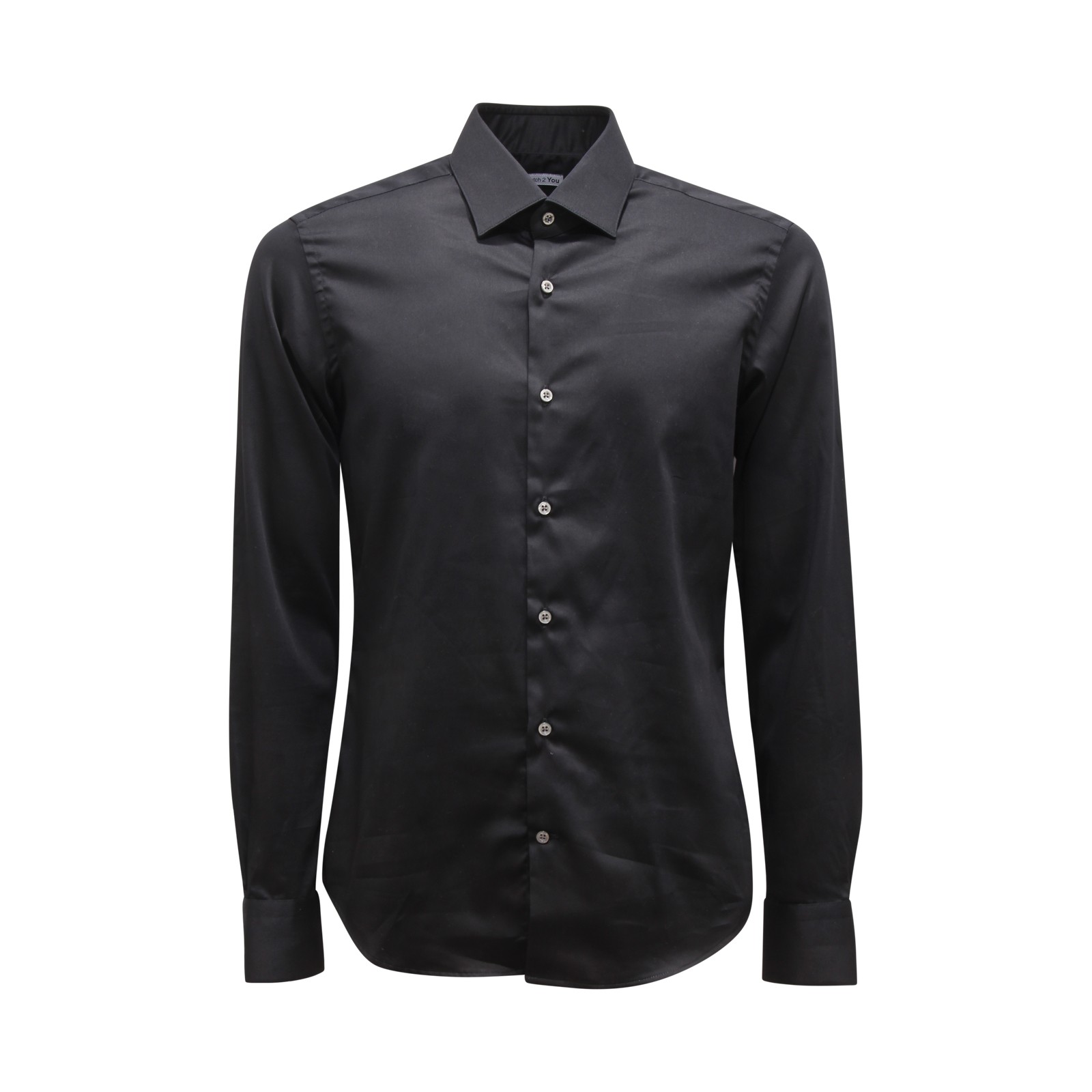 M4313 РУБАШКА CAMICIA UOMO STRETCH 2 YOU MAN ЧЕРНАЯ