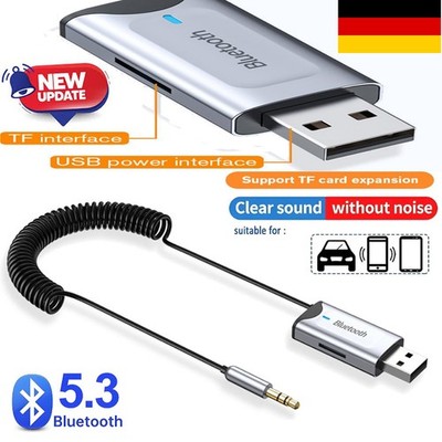 Bluetooth Adapter USB Stick Aux 2-in1 Auto Wireless KFZ Musik Stereo Anlage