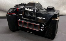 Nishika N8000 3-D Quad Lens 35mm Camera   Meter Responds   Estate Find
