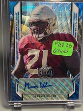 2021 Leaf Metal Draft Marvin Wilson Rookie Auto Blue Silver /30 SP Florida State