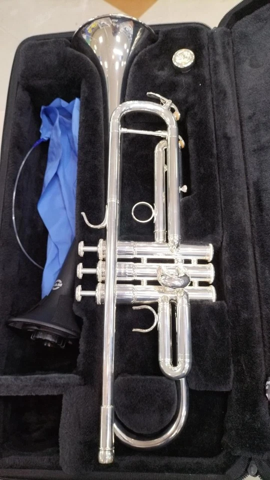 Tromba Yamaha YTR-4335GSII Bb ottone placcato argento con custodia semi... - Immagine 2 di 4